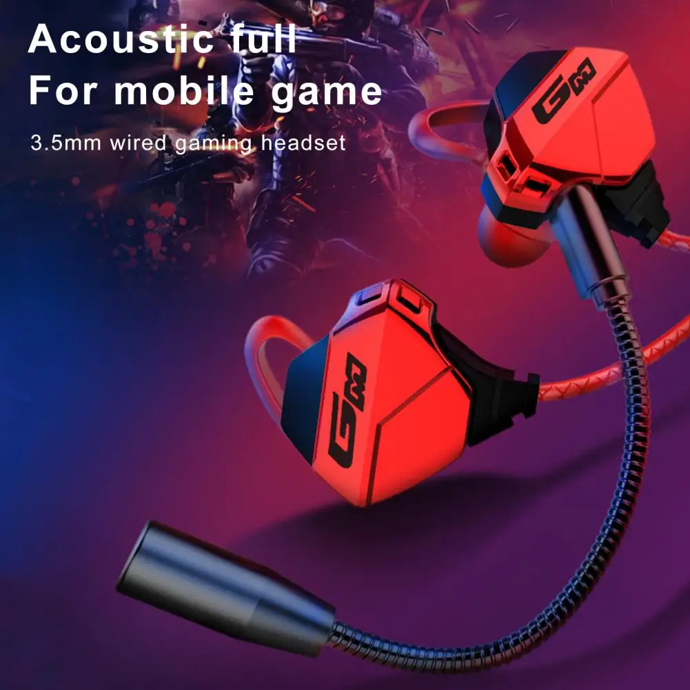 Auricular con cable estéreo envolvente con función de llamada de juego, auricular portátil con Control de cable para juegos con micrófono