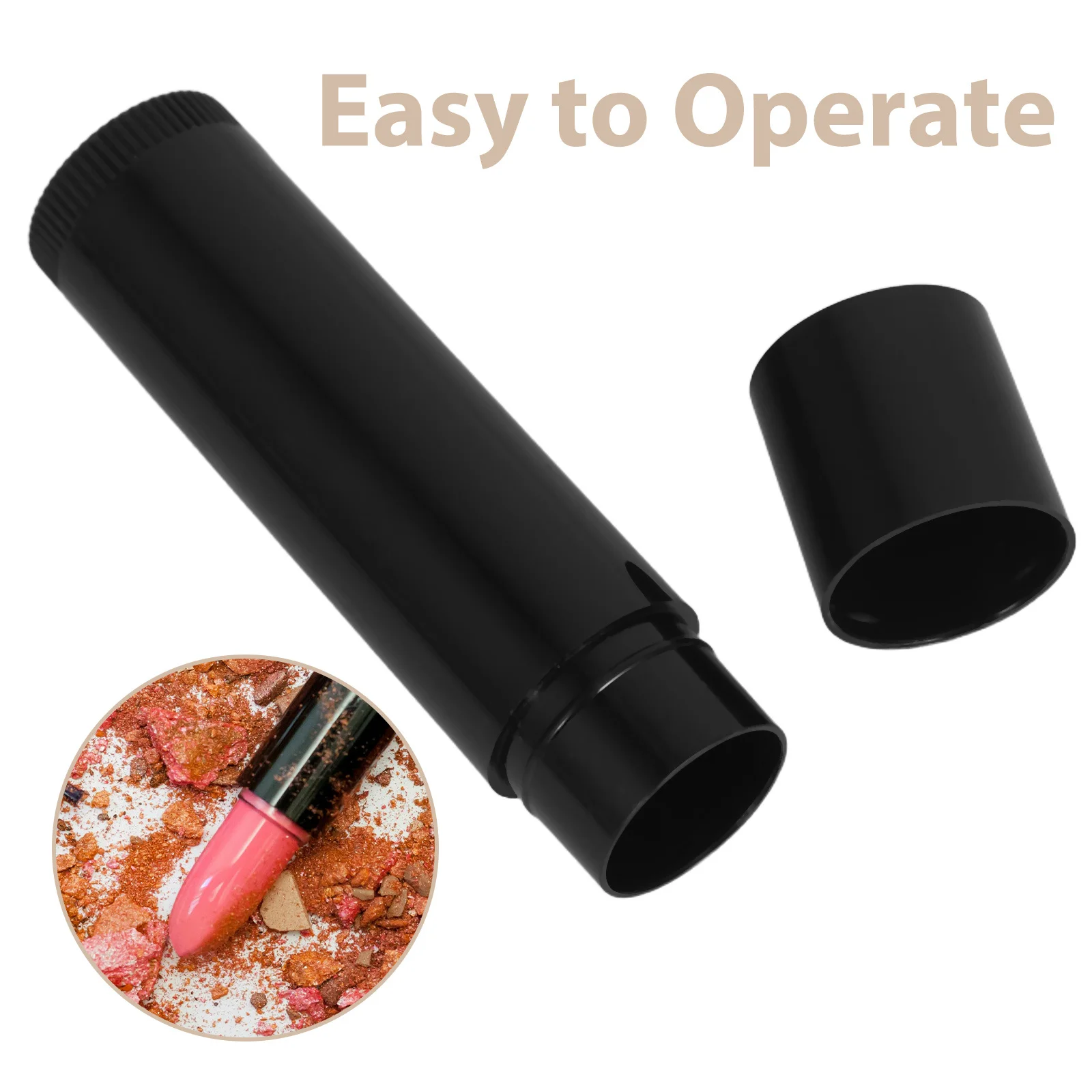 30개 5G 빈 립밤 튜브 프리미엄 플라스틱 DIY 보관 용기 립 포마드 메이크업 액세서리 재사용 가능한 공예 도구