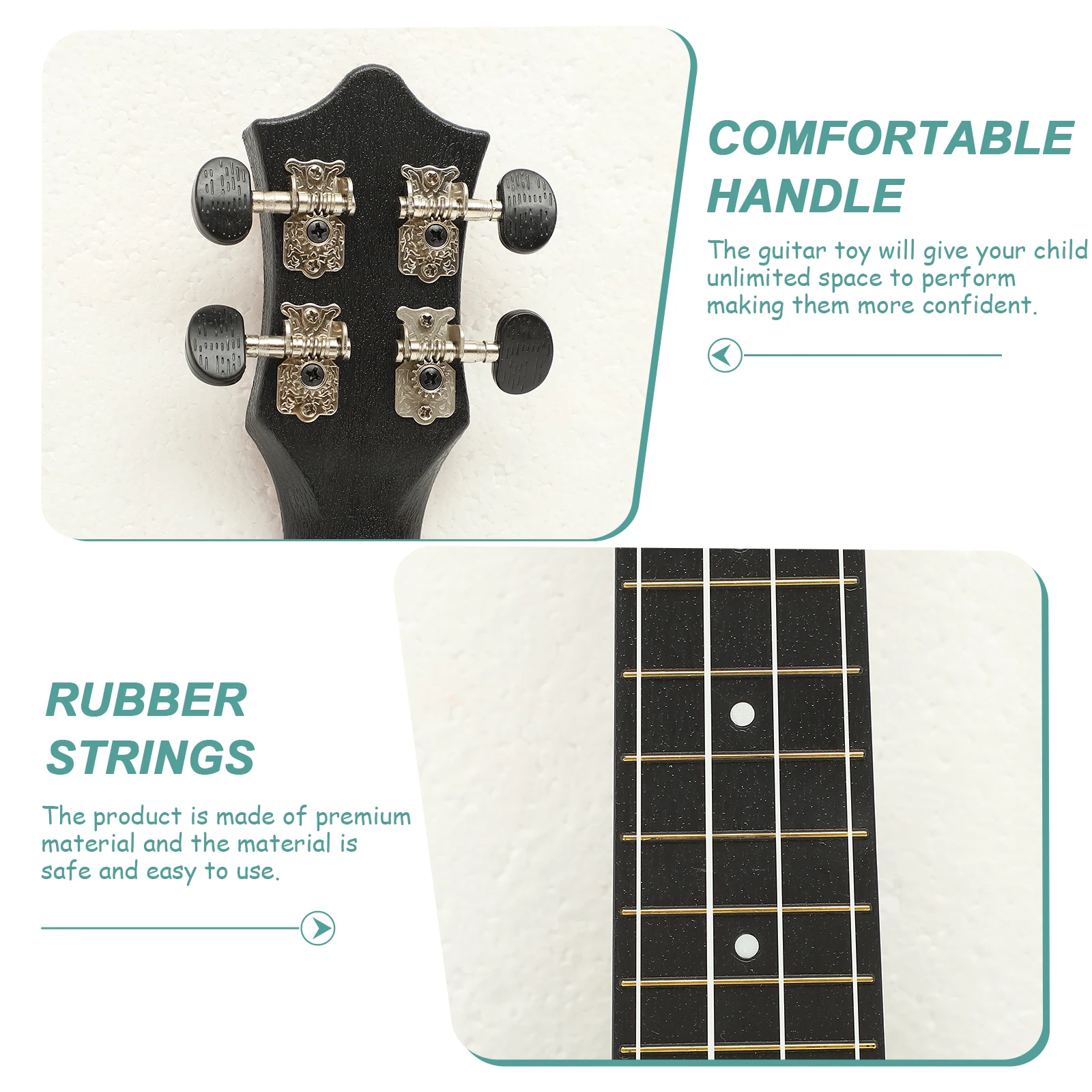 Ukulele Beginner Musical Instrument Acoustic Guitars for Instruments Toddlers Wood Child - Image 2