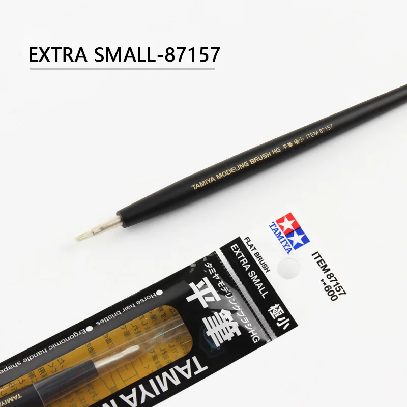 TAMIYA Modeling Brush HG Flat Brushes 87157/87158/87159 Model Coloring Flat Pen Extra Small/Small/Medium Model Craft Tools