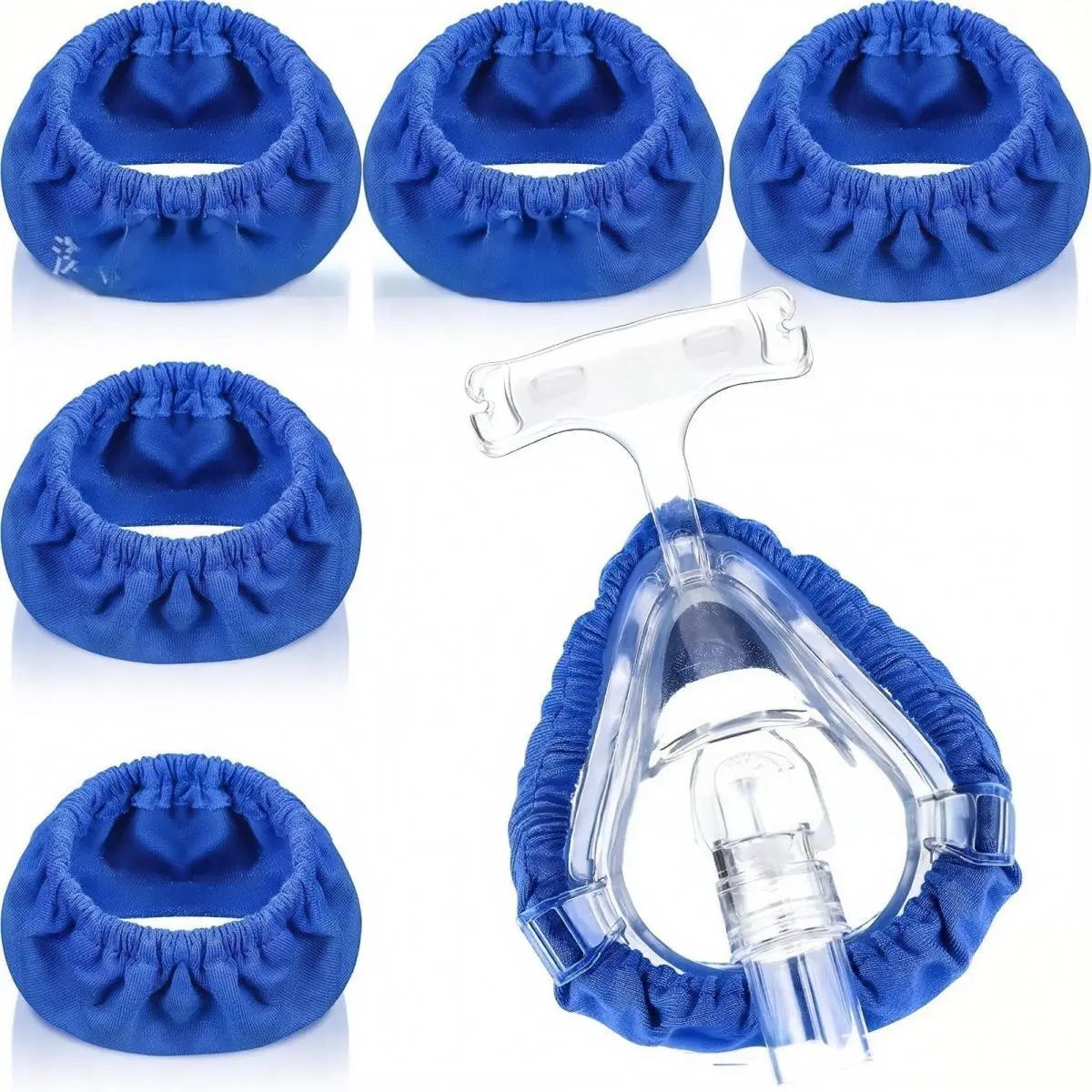 CPAP Mask Cover Pad Breathable Cotton Liner Comfort Fit Full Face Mask Anti Pressure Cushion Adjustable Elastic Fabric Sleeve