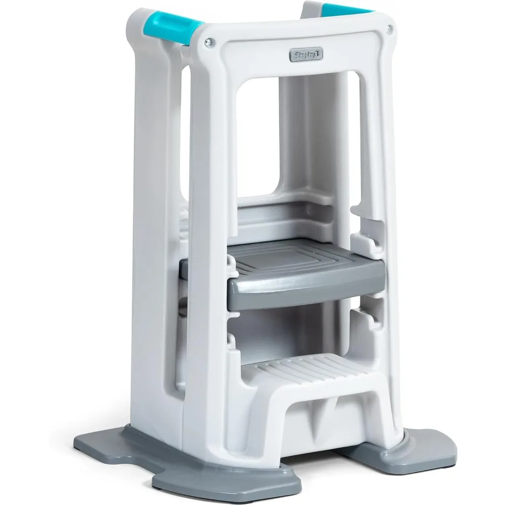 

Toddler Tower Montessori Standing Kitchen Step Stool with Sturdy Stabilizing Base and Adjustable Platform, 20.5" D x 26" W x 34