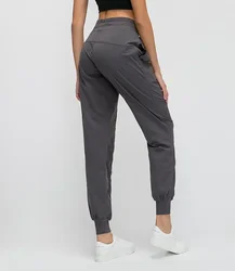 Lemon Women Dance Studio Drawstring Jogger Pants Spodnie sportowe Szybkoschnące sportowe spodnie do jogi Siłownia Bieganie Ćwiczenia Spodnie