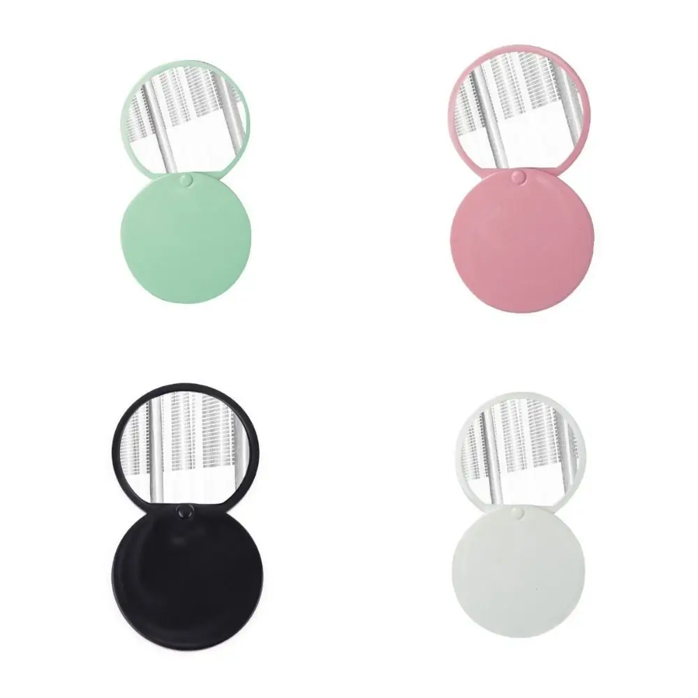 Circular Make-Up Mirror HD Mirror Portable Cute Small Mirror Folding Ins Style Handheld Cosmetic Mirror Makeup Tool