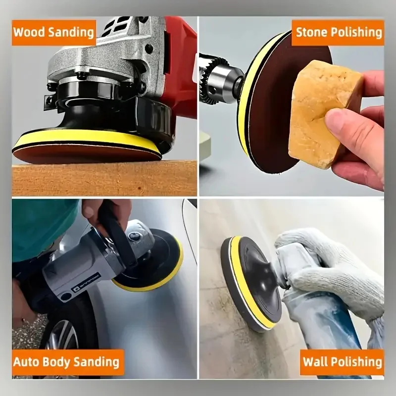 10/20/30/50 قطعة 5 بوصة 125 مللي متر يتدفقون الصنفرة الجافة الصنفرة الصنفرة 60-1000 حجم الحبوب طاحونة المسار العشوائي