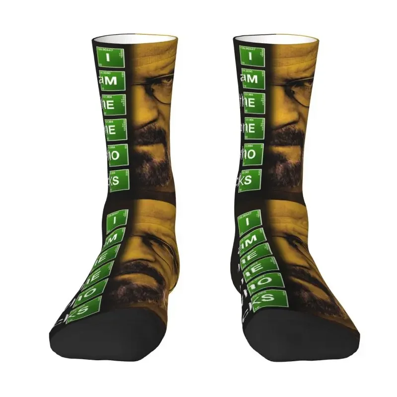 Funny Print I Am The One Who Knocks Socks for Women Men Stretch Summer Autumn Winter Walter White Crew Socks