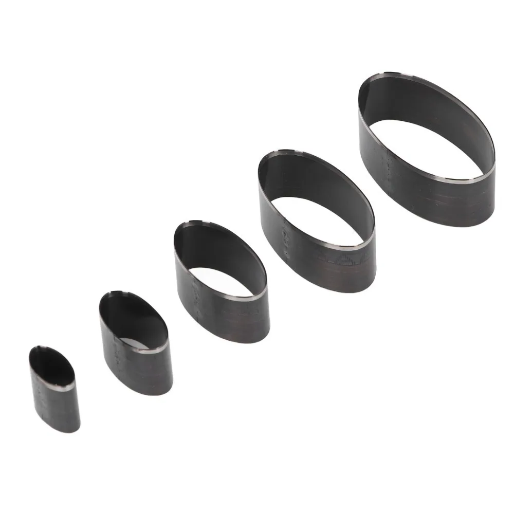 

5Pcs Durable Steel Leather Punch Die Set Hollow Storage Box Leather Cutting Dies Oval Hole Punch For Handmade DIY Leather Craft