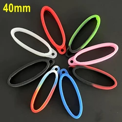 40mm Silicone Ring Lanyard Band With Hole For Box Mechanical Rod Accessories Rope Hanging Loop Keychain Rubber Decoration