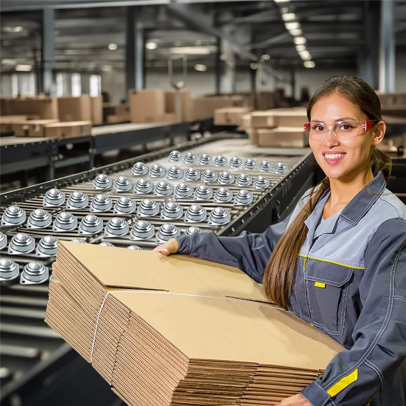 32 قطعة محمل نقل كروي، عجلات كروية من الفولاذ الكربوني مقاس 1 بوصة، وحدة نقل كروية مثبتة عالمية للناقل المتين #3