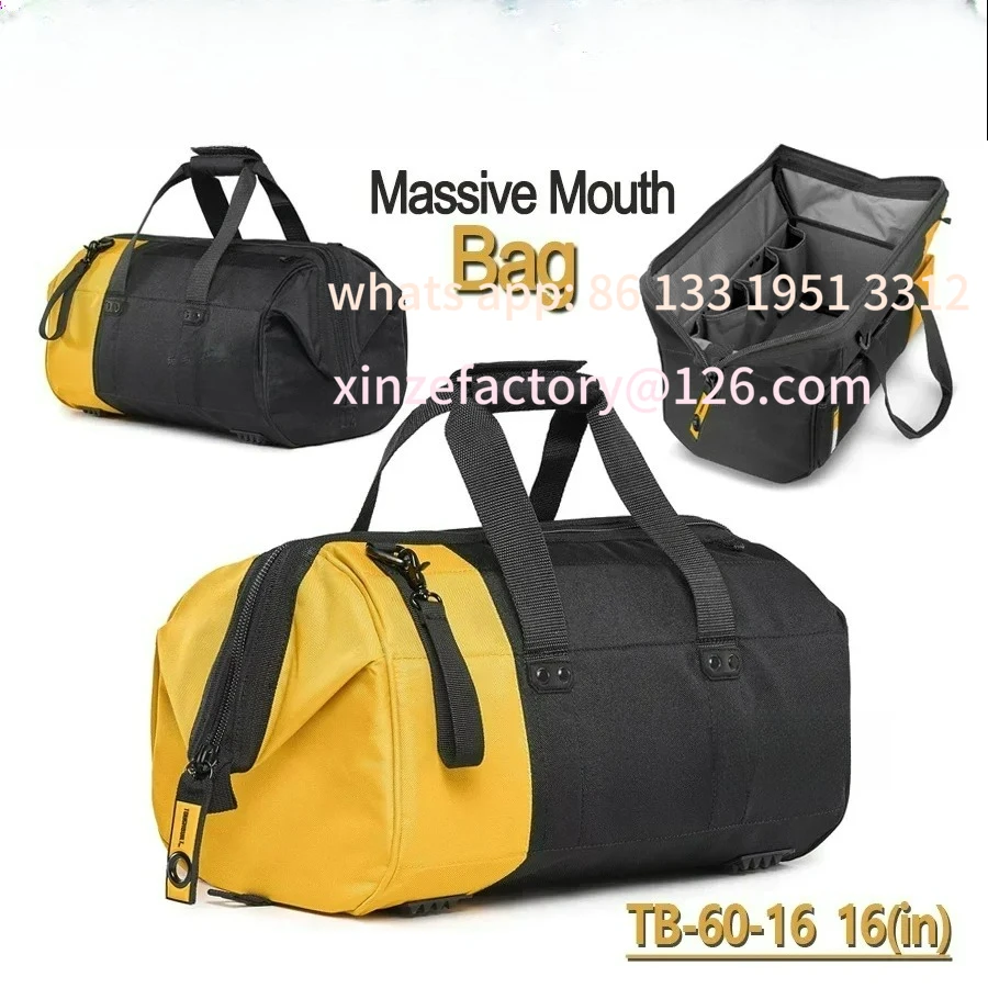 

CustomizableTB-60-16 Massive Mouth Bag 16", 38 Pockets and Loops, Heavy-Duty Construction Multi-functional Storage B