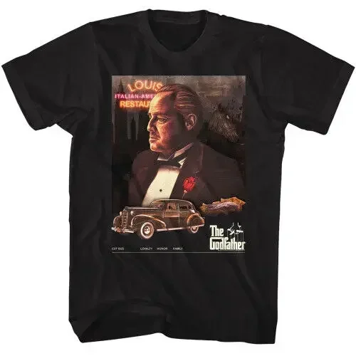 

The Godfather Poster Collage Neon T-Shirt - Black