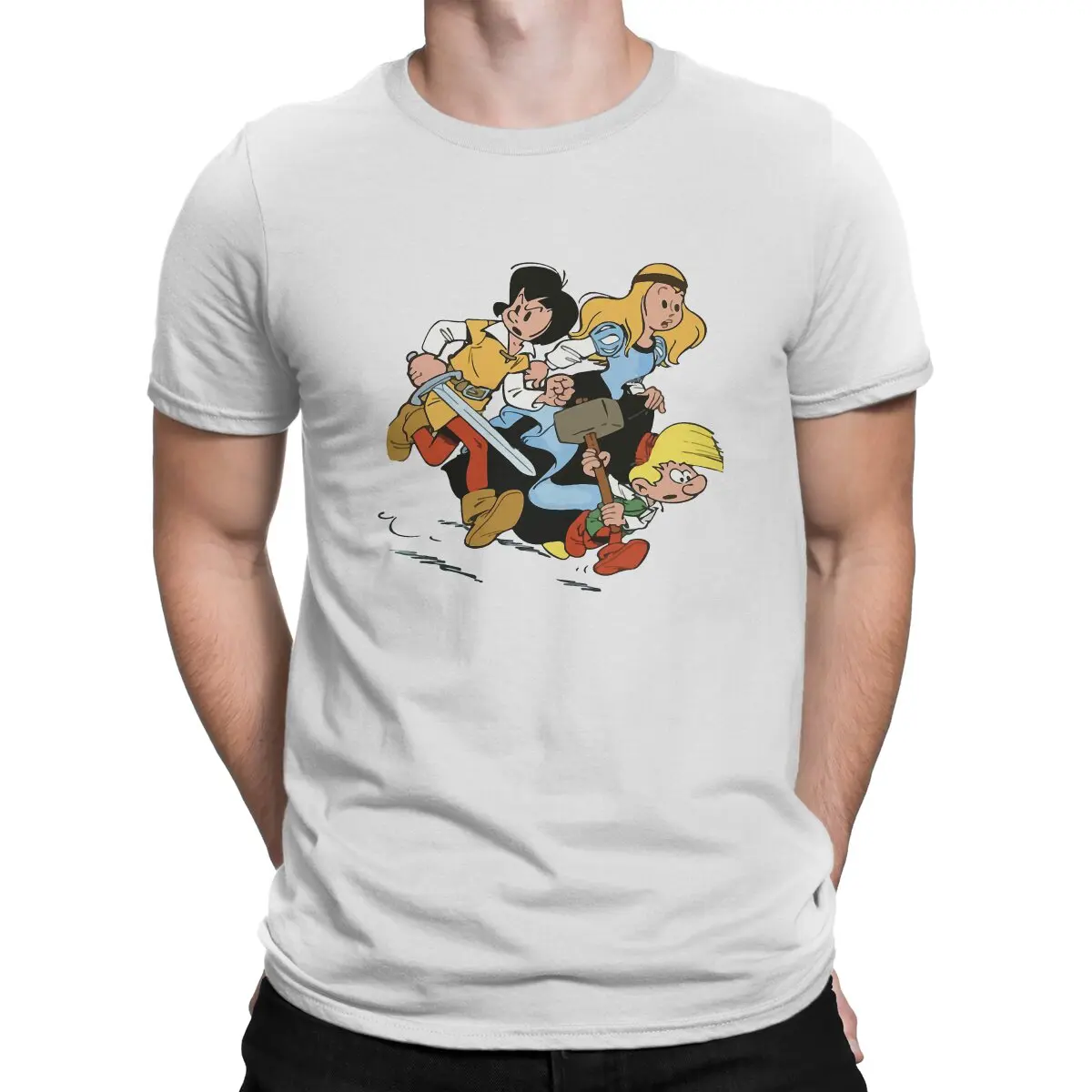 Princess Gaston Lagaffe Anime T Shirt Fashion Crewneck TShirt Polyester Clothes