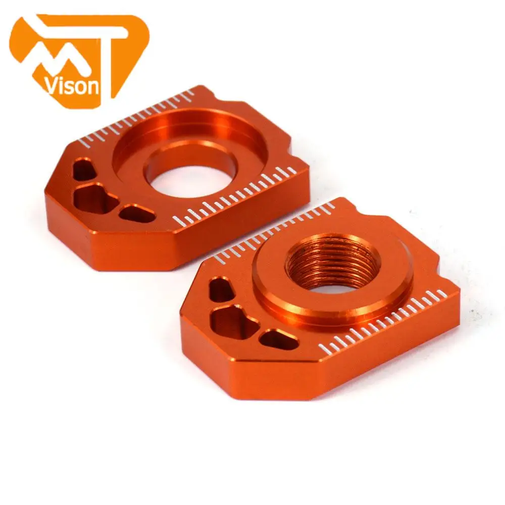 

Motorcycle CNC Rear Adjuster Axle Block Chain For KTM SX SXF XC XCF EXC EXCF XCW XCFW 85 125 150 200 250 300 350 450 525 530