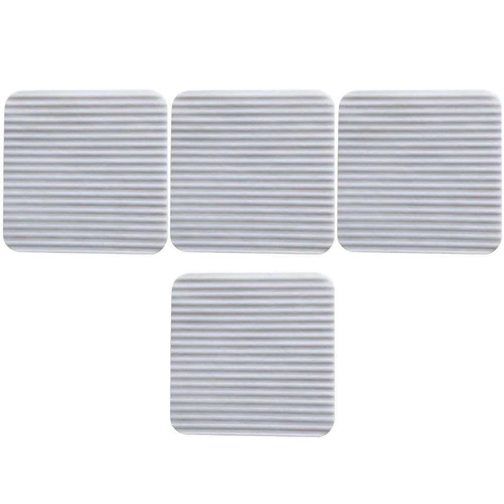 

4 Pcs Anti-slip Floor Mat Stickers Non-woven Fabric Pads Carpet Tape Hardwood Home Office Kitchen Bathroom Workshop