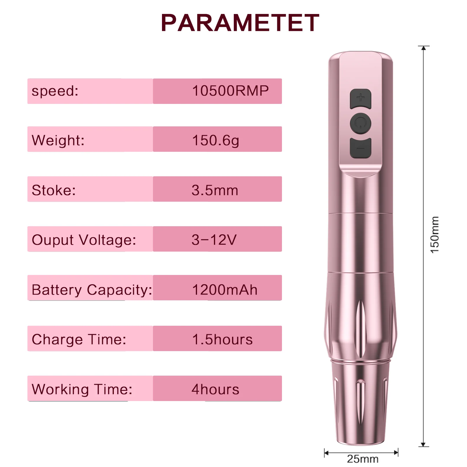 Wireless Rotary Rechargeable PMU Tattoo Machine Permanent Makeup Microblading Eyebrow Lip Eyeliner Tattoo Gun