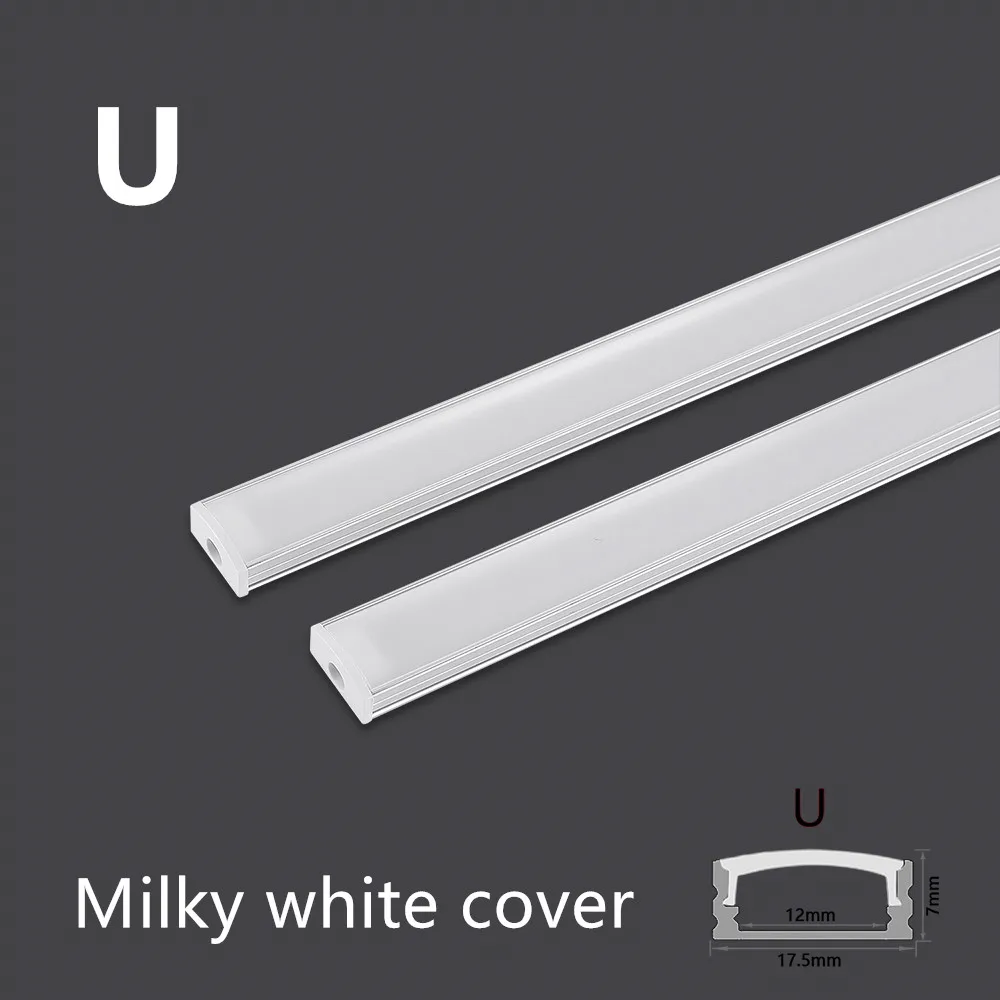 1-35Pcs/Lot 50cm Perfil Aluminio Led Corner Aluminium Profile Channel Holder for LED Strip Light Bar Cabinet Lamp Kitchen Closet