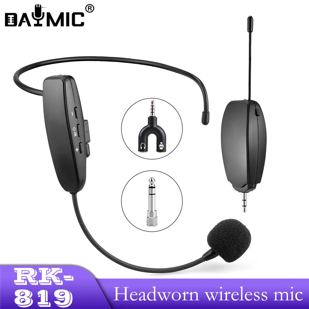 

AOSHEN RK-819 Noise Canceling Wireless Headset Teacher Microphone Professional For Classroom