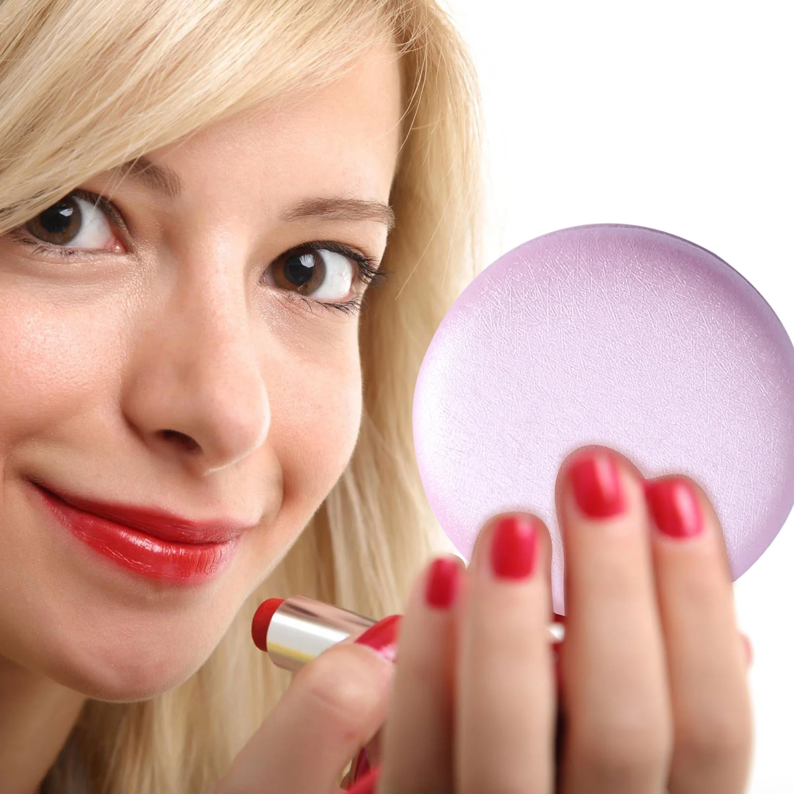 1 Stück doppelseitiger Schlüsselanhänger mit hoher Klarheit, glänzendes Finish, exquisite Details, stilvolles Schlüsselanhänger-Zubehör für Make-up