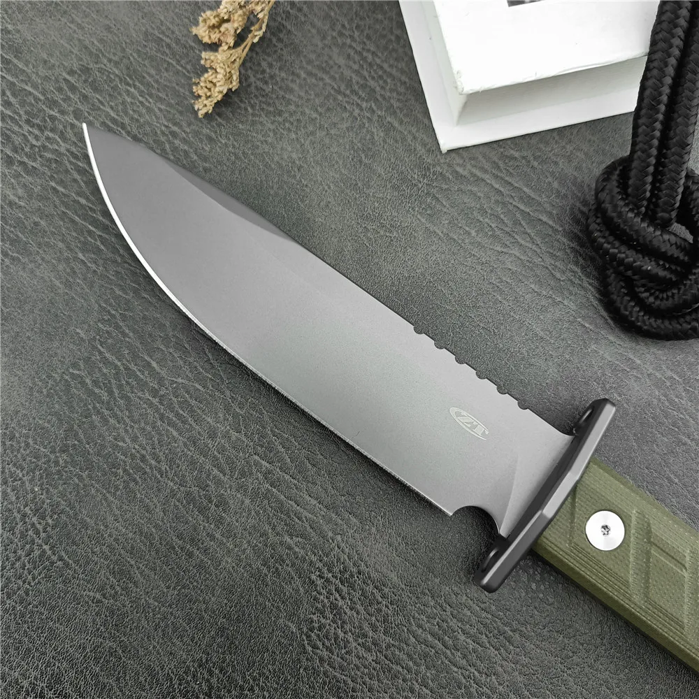 ZT 006 Tactical D2 Fixed Blade G10 Handles Tactical Hunting Knife Self Defense EDC Camping Tools Outdoor Combat Knives