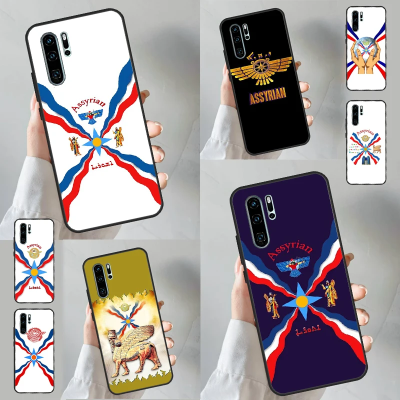 Assyria Flag Assyrian Case For Huawei Nova 11 11i 10 9 SE 8i 7i 3i Y60 Y61 Y70 Y90 Y91 P20 P40 Lite P30 Pro Cover