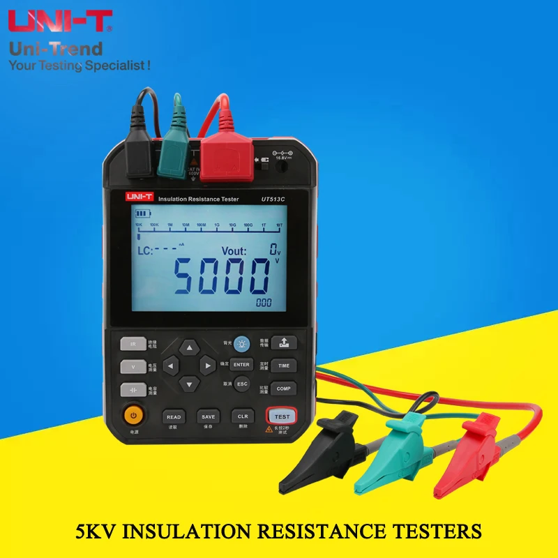 UT513B Le testeur d’isolation numérique haute tension 5 kV indispensable pour les techniciens électriques