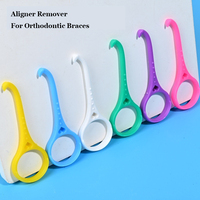 10pcs/pack Aligner Remover Hook For Orthodontic Braces Invisalign Removable Braces Removal Elastic Hook Portable Oral Care Tools