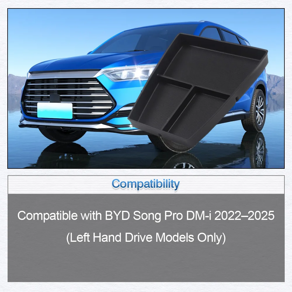 

For BYD Song Pro DM-i 2022 2023 2014 2025 Car Center Console Lower Storage Box Organizer Tray Car Interior Accessories