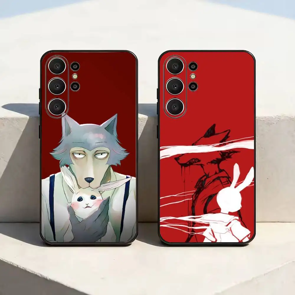 Anime-e BEASTARS Final  Soft Silicone Case for Samsung S26,S24,S21,S22,S23,S30,Ultra,Plus,FE,Lite-Black