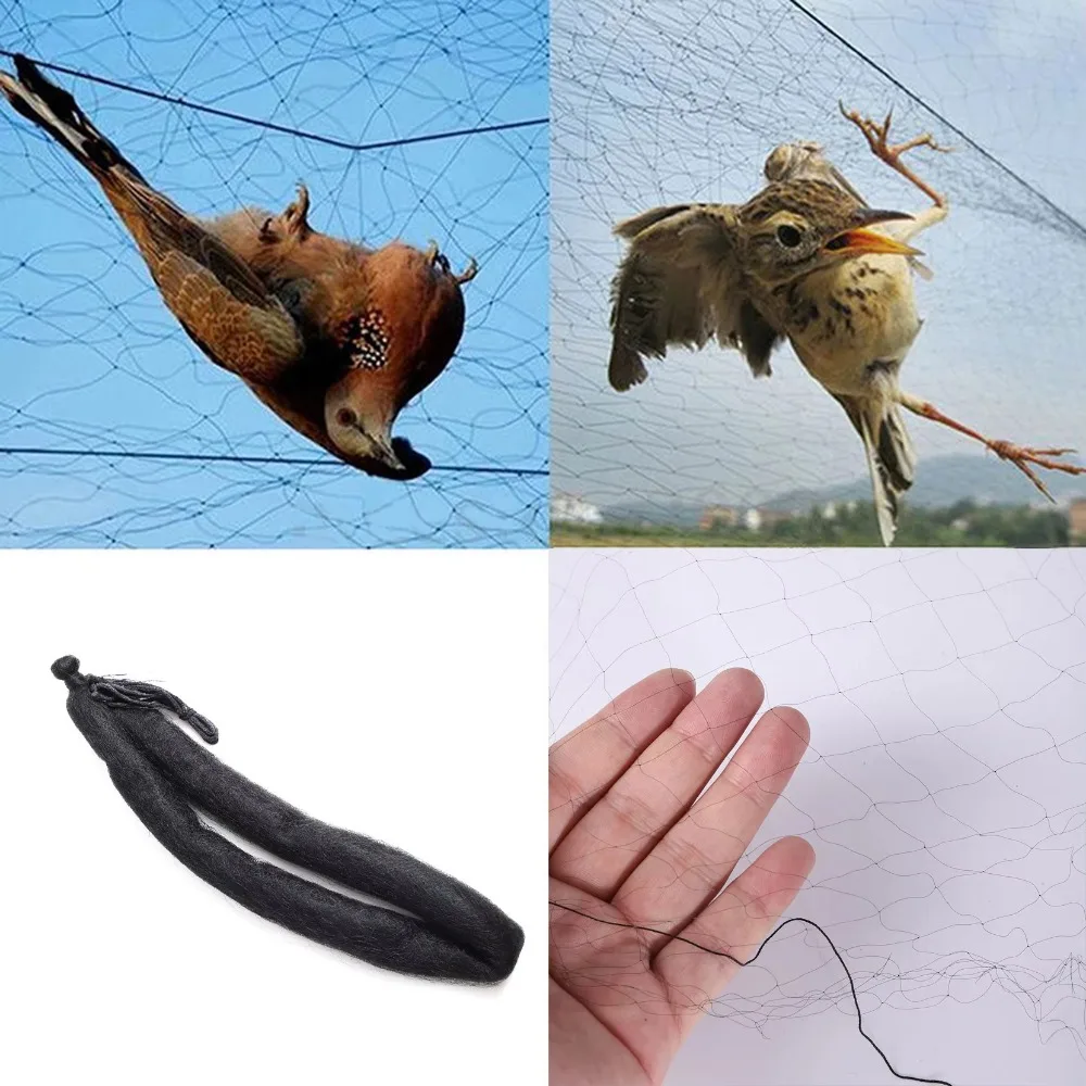 6-50m Bird Net Bird-Proof Traps Crops Anti Bird Catcher Netting Plastic Protective Garden Plants Climbing Net Pest Control Tool