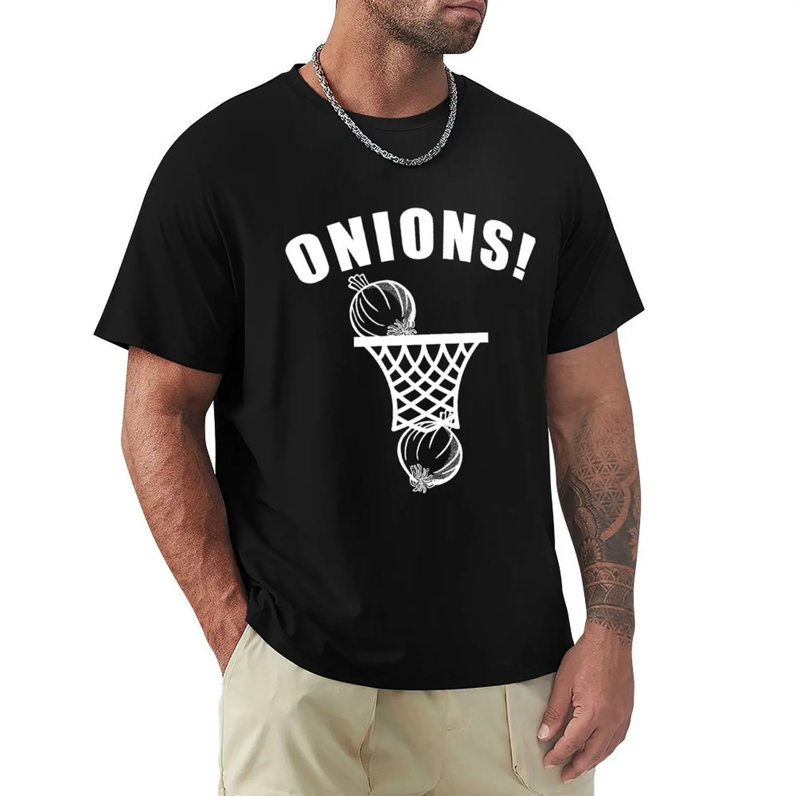 onions basketball tshirt onion balls T-Shirt Minimalist Plain Crew Neck T-Shirt