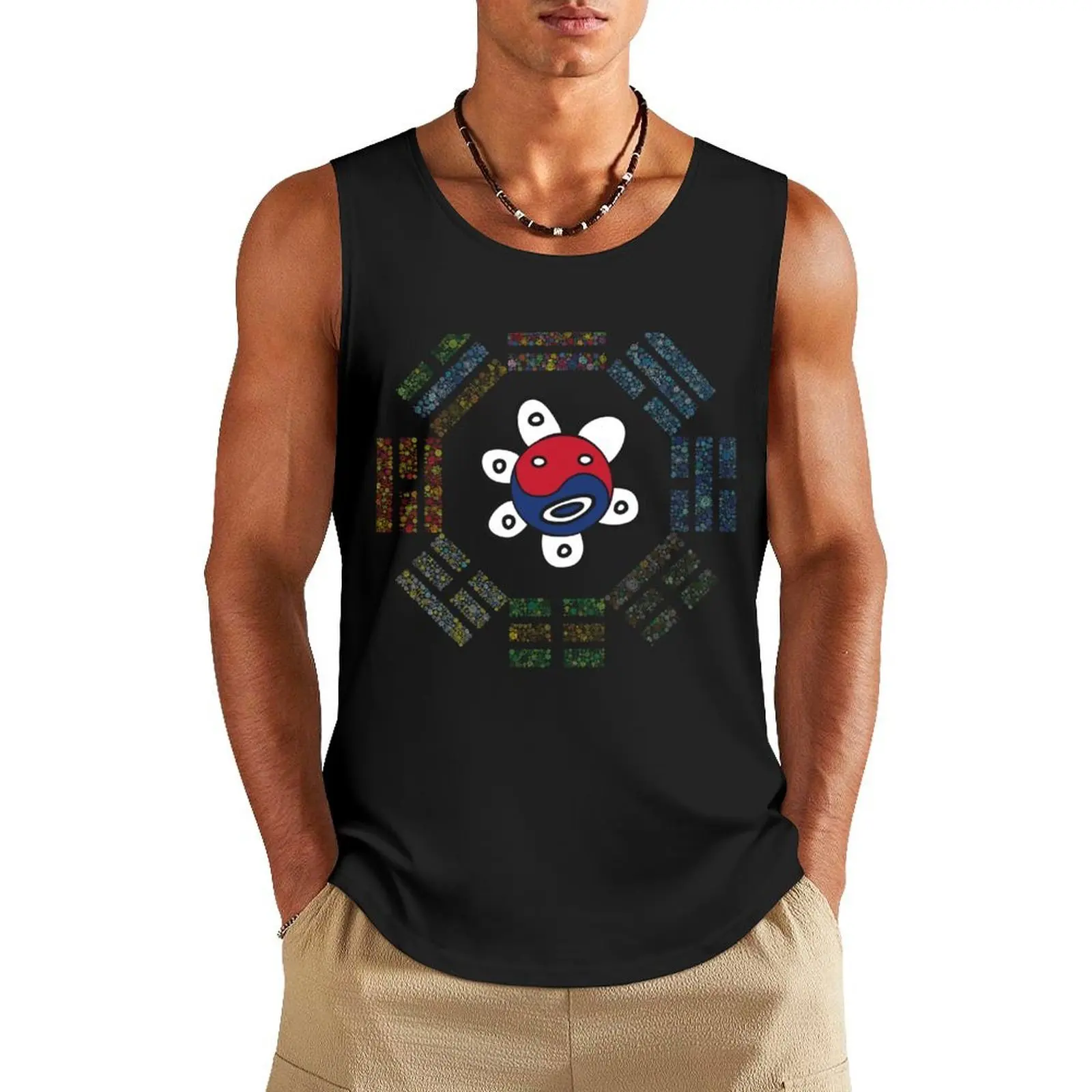 

Taino 8 trigrams Tank Top Gym T-shirts for men sleeveless vests bodybuilding for men summer clothes for men