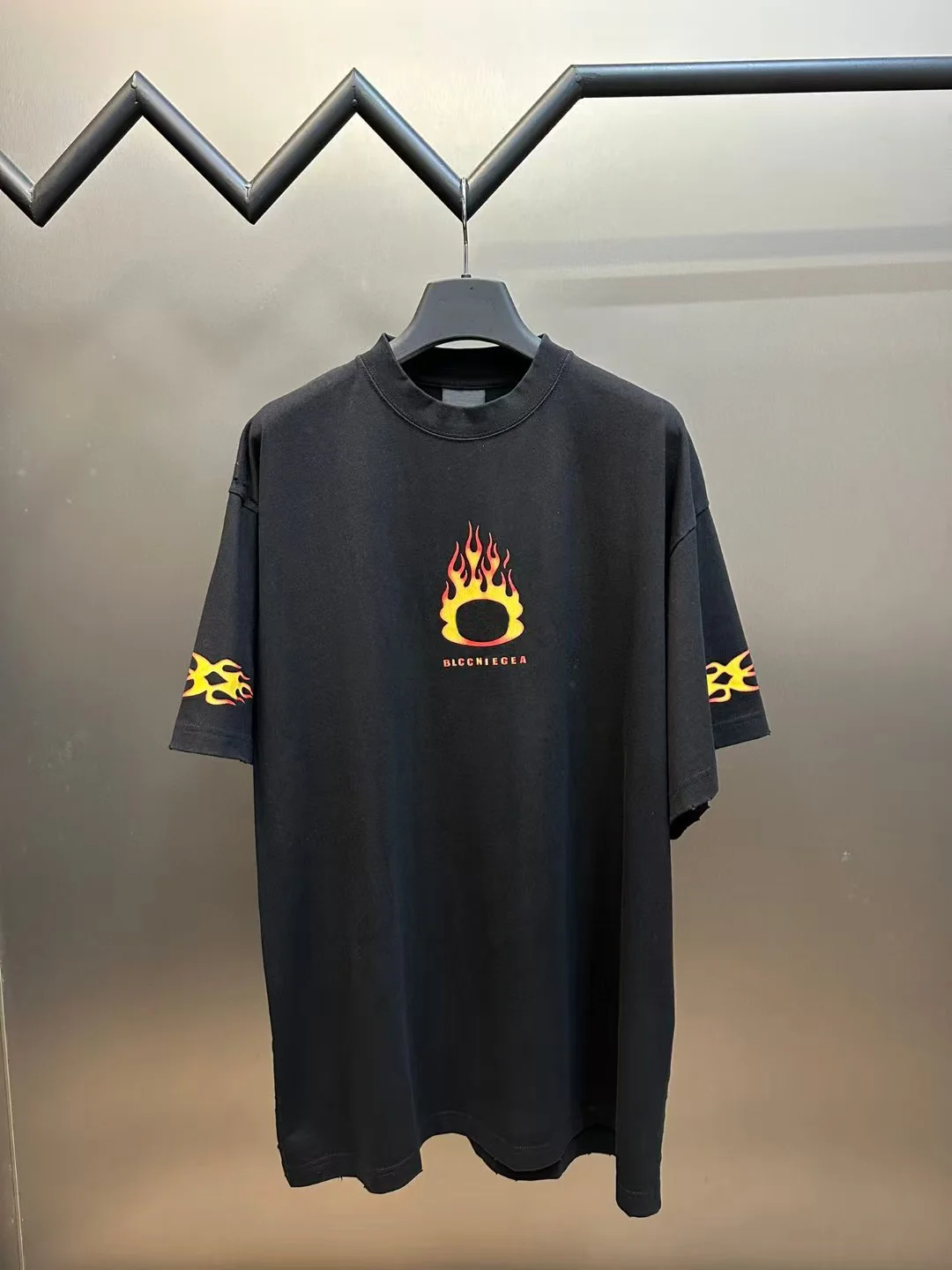 

BLCCNIEGEA Heavyweight High-Quality Paris B T-Shirt Loose Fit Short Sleeve Crew Neck Print Letter Design Pure Cotton Unisex