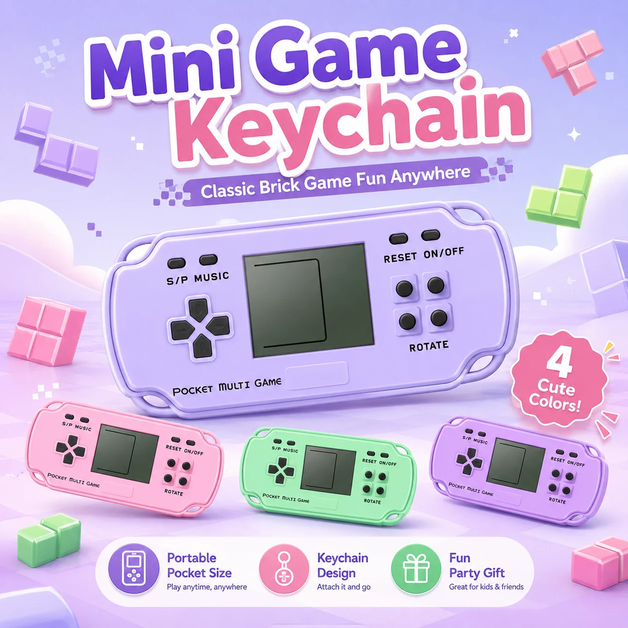 1/2/3 Pezzi Console di Gioco C - Gaming Console Keychain recensione e prezzo