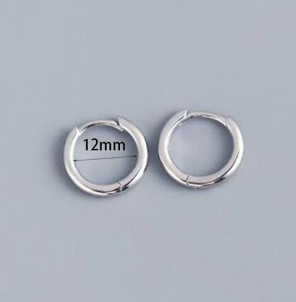 2PCS Winzige Edelstahl Huggie Kleine Creolen Für Frauen Runde Kreis Punk Unisex Rock Ohrring Knorpel Piercing Schmuck