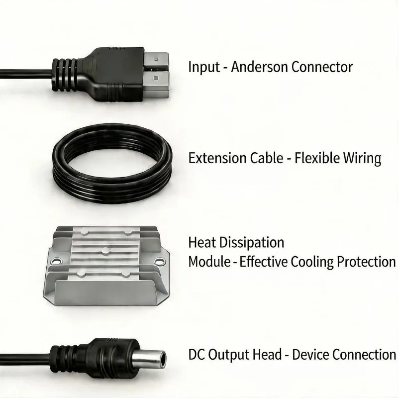 DC-DC Step Up Converter 9-28V Input to 30V 3.5A Power Supply with Anderson Connector 12V Boost to 30V Module
