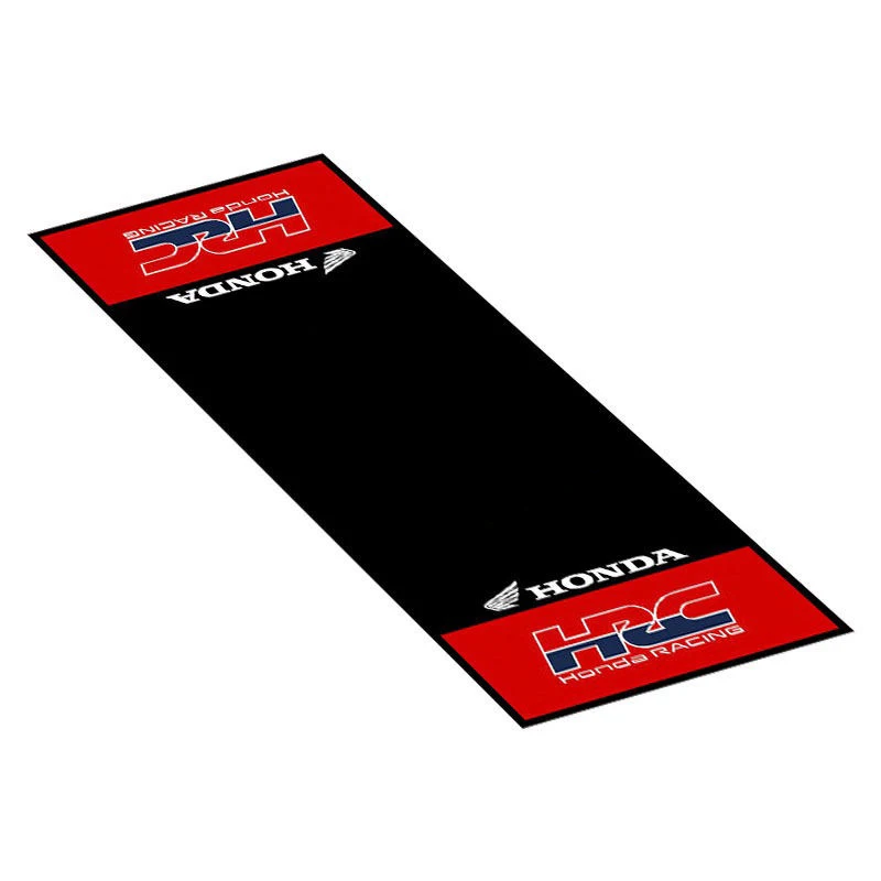 Op maat gemaakte Honda motorfiets parkeermat antislip garagekleed cool racing moto display tapijt antislip huisdecoratie vloermat