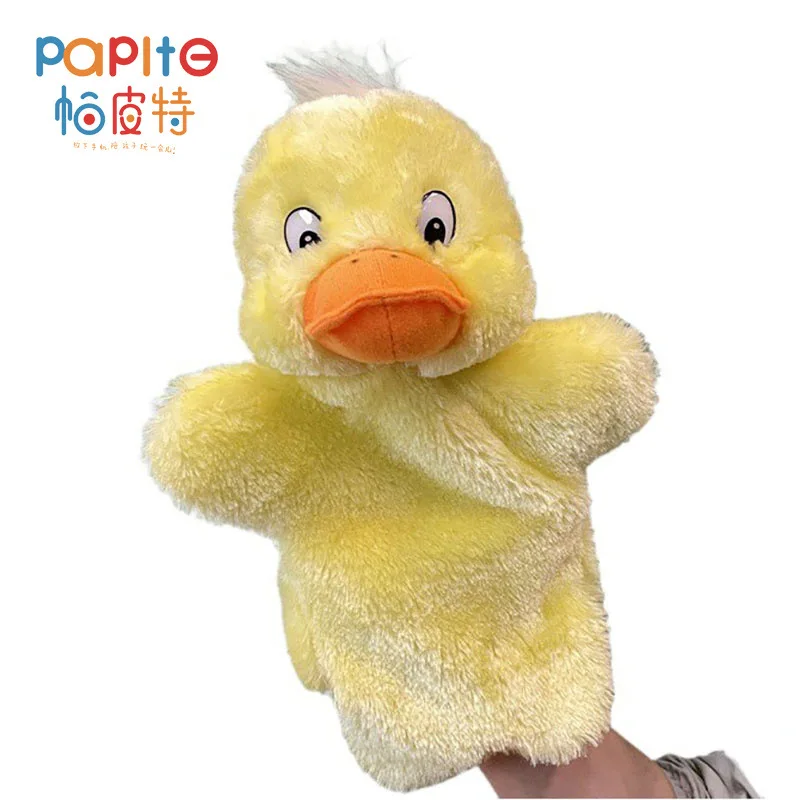 

Animal Hand Puppet Duck Dolls Plush Hand Doll Early Education Learning Toys Children Marionetes Puppets For Telling Story