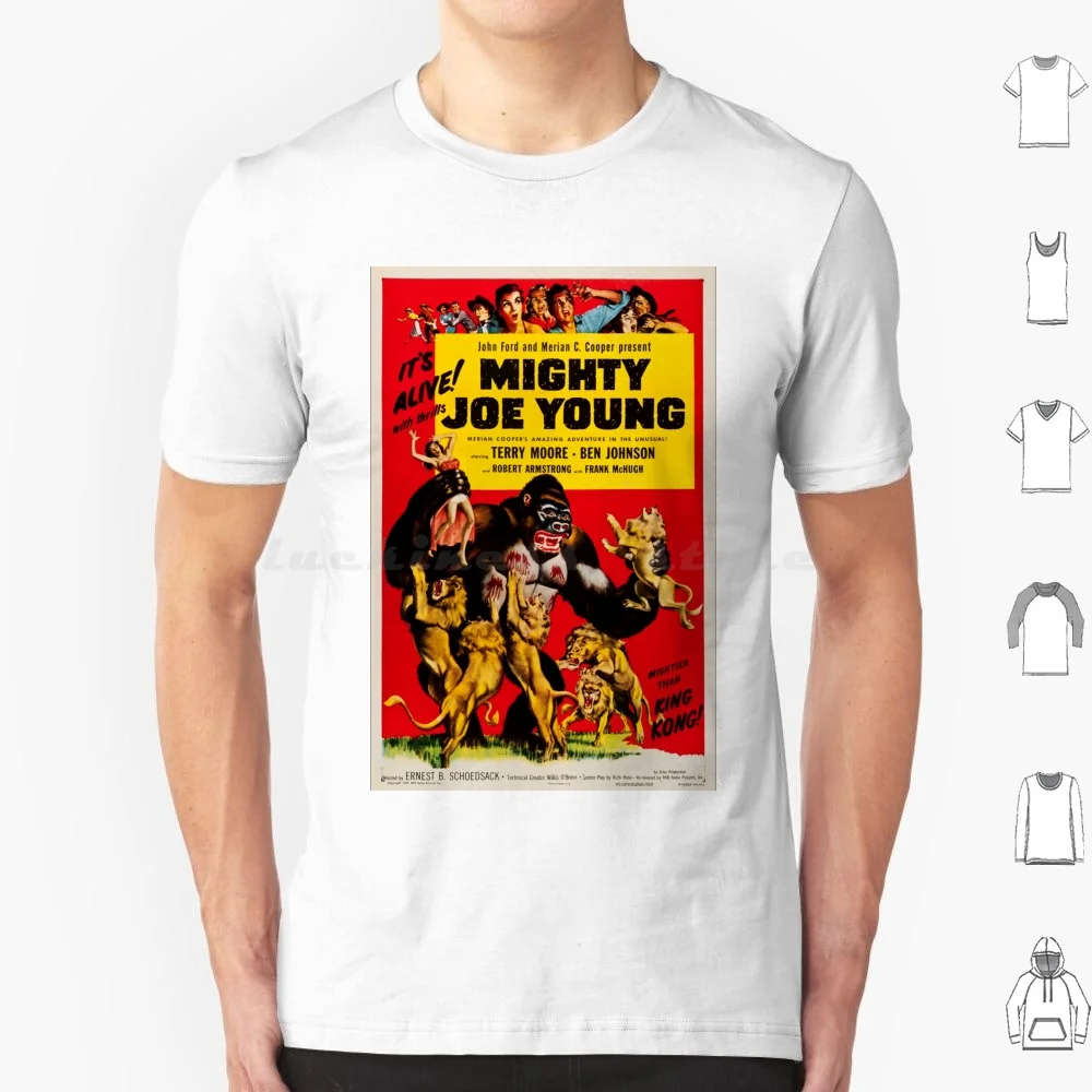 

Mighty Joe Young 1953 Film Retro Movie T Shirt Big Size 100% Cotton Antique Vintage Retro Old Advertising Ads Art Work Art