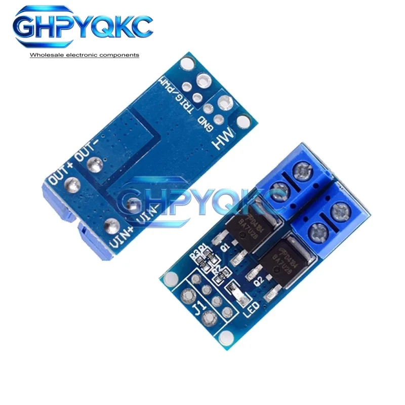 GHPYQKC 15A 400W High Power MOS Tube Driver Module，Field Effect Trigger Switch PWM Adjustable Electronic Control Board