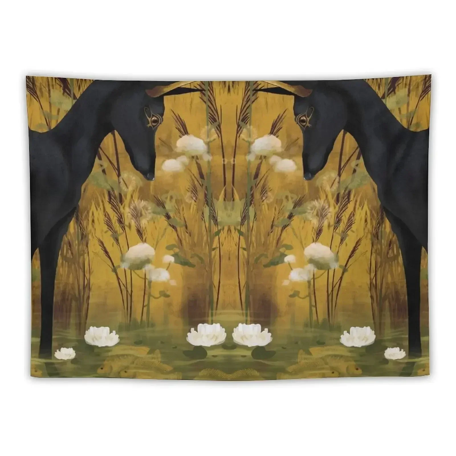 

Anubis in pond with tilapia Tapestry Room Decor Korean Style Aesthetic Room Decorations Tapestry