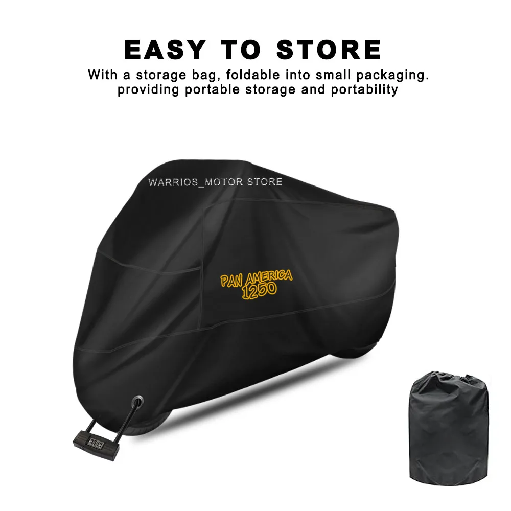 For Pan America 1250 1250S 2021- Motorcycle Cover UV Protection Dustproof Snowproof Outdoor Waterproof Motorcycle Rain Cover