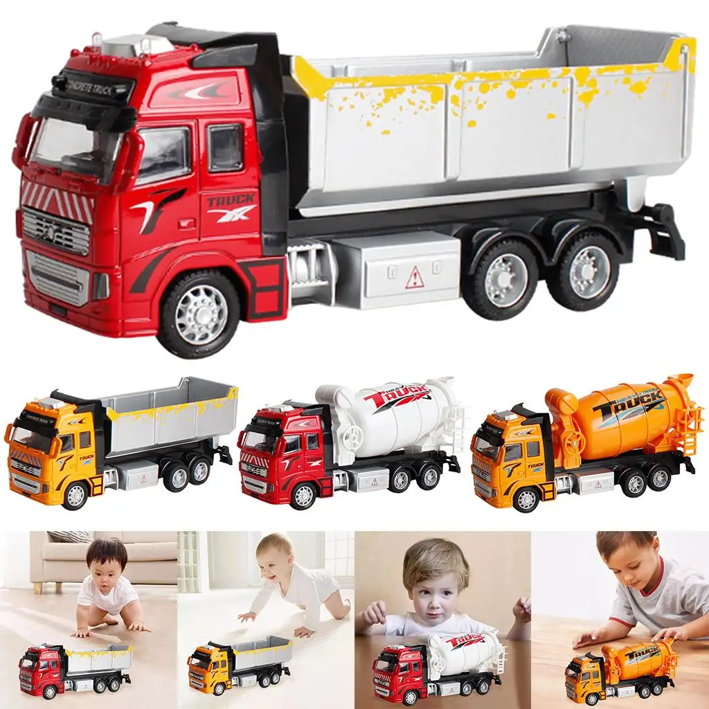 1/38 Diecast Alloy Pull Back Truck Model Boys Gifts Age 3 Toddlers Party Favors Home Decoration