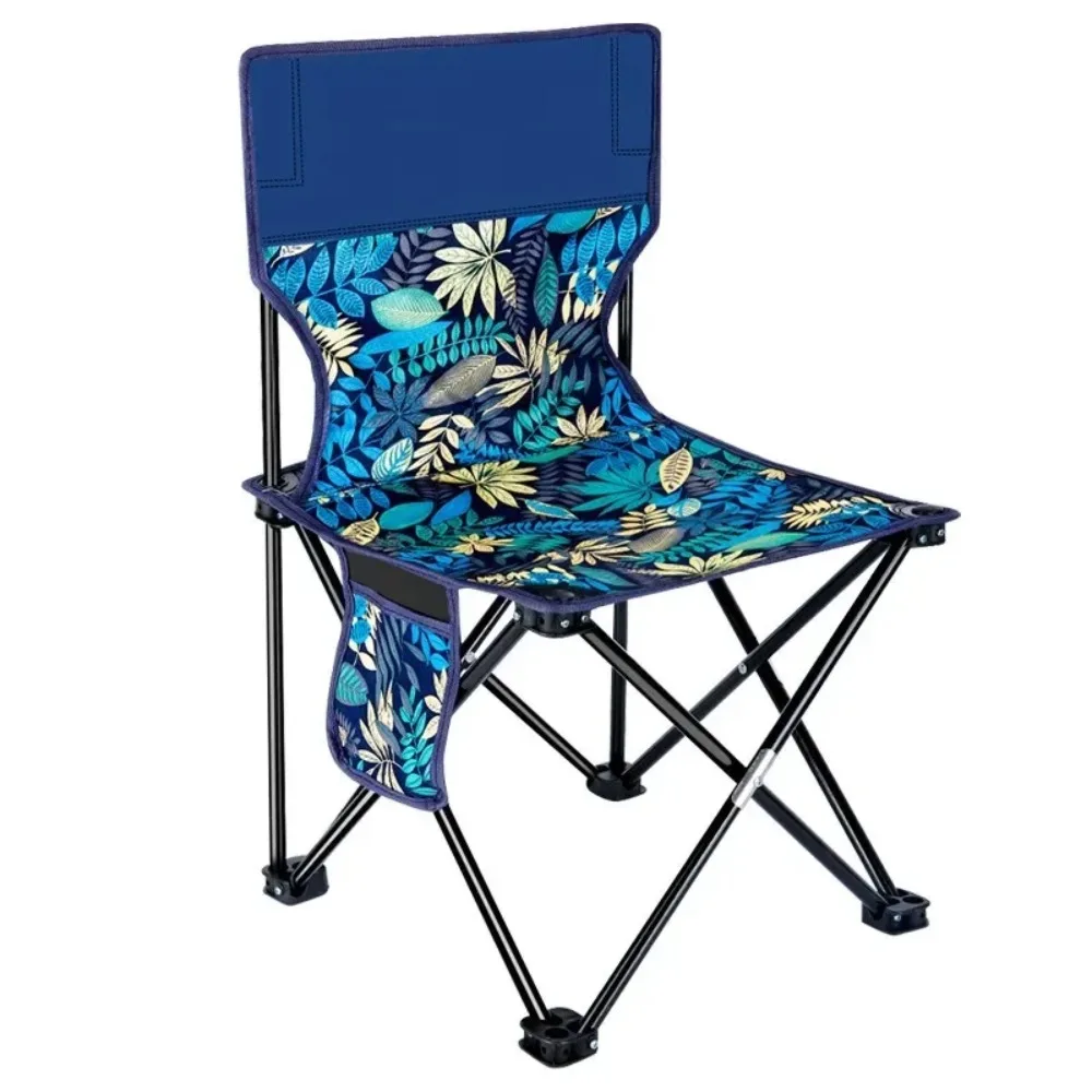 Portable Folding Chair, Oxford Cloth Lightweight Leisure Chair For Camping Sketching Beach Picnic Fishing Outdoor Use