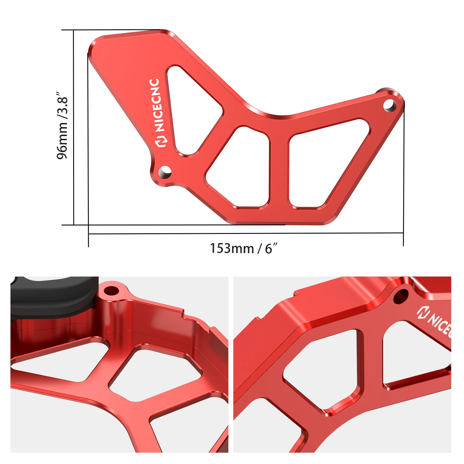 NICECNC Kettenradabdeckung Kettenführungsschutz für Yamaha Raptor 700R 2009-2026 1S3-15421-00-00 für Raptor 700 SE 2006-2026 – Detail 11