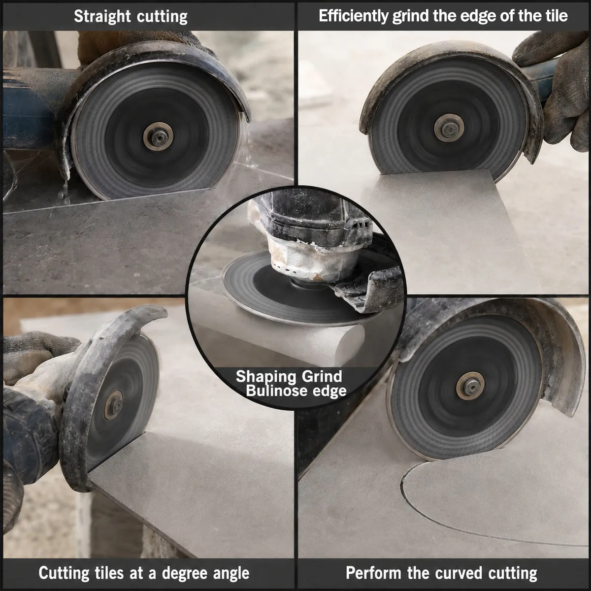 115mm-125mm Moto Clean Diamond Cutting Disc for Tile Ceramic Marble Dry Cutting Circular Saw Blade Power Rotary Tool Accessories - view 5