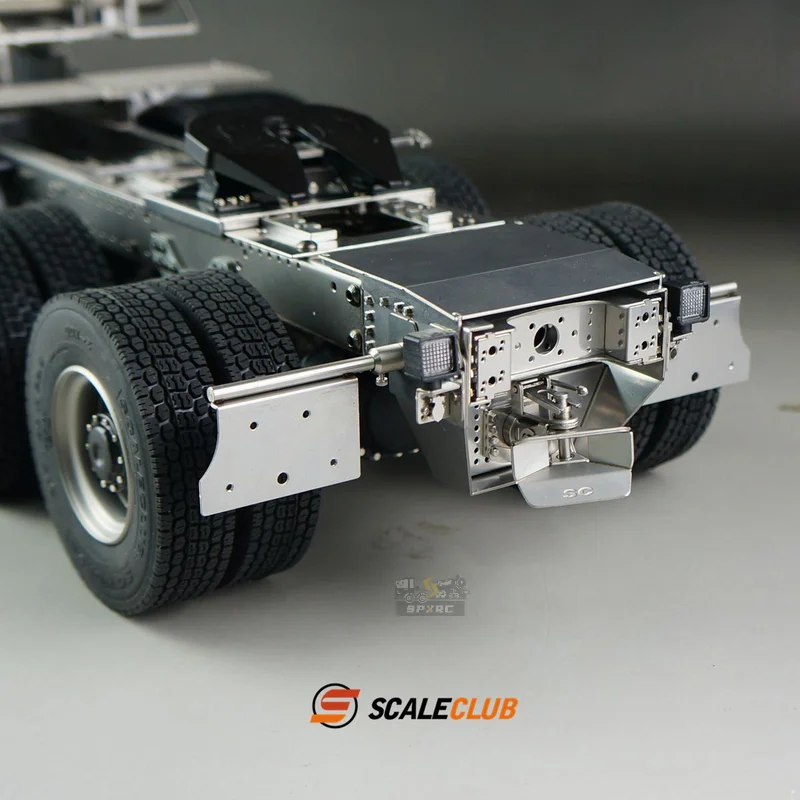 Scaleclub Model  1/14 8x8 Full Metal Heavy Towing For Man Trailer Truck Chassis For Tamiya RC Trailer Tipper Car Diy Parts