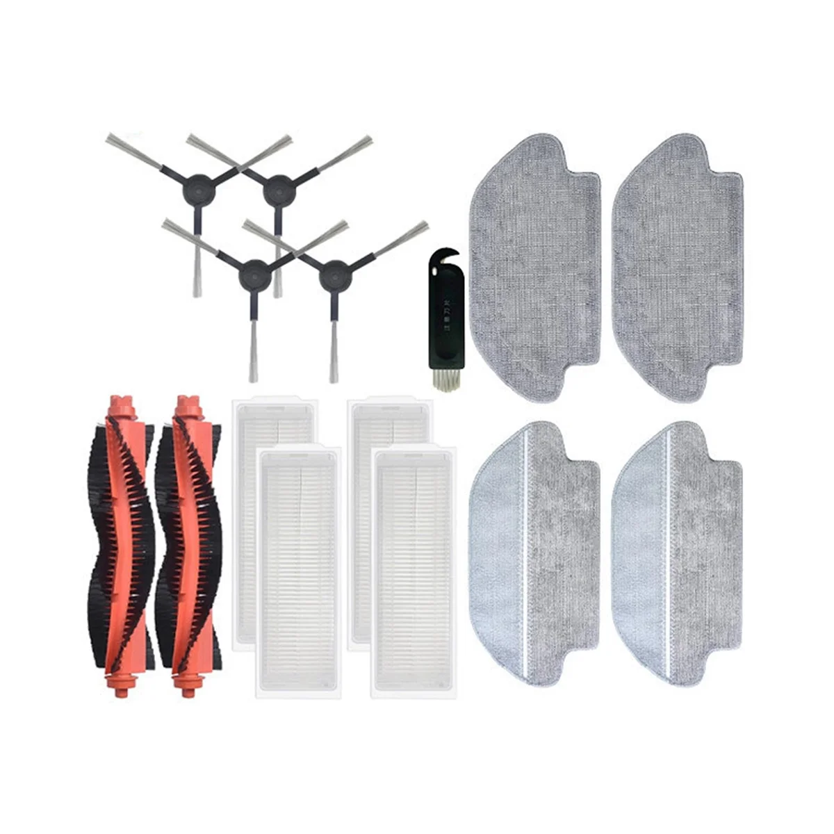 แผ่นกรอง HEPA สำหรับหุ่นยนต์ดูดฝุ่นม็อบ2S 3C Mi ชิ้นส่วนอะไหล่ไม้ถูพื้นทำความสะอาด STYJ02YM XMSTJQR2S