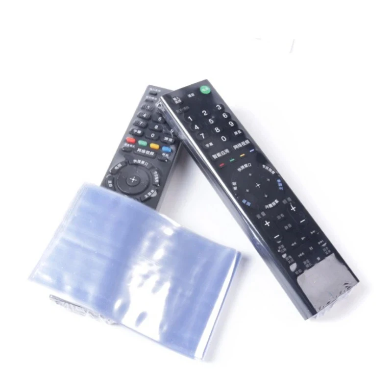 30/60/90/180Pcs Clear Shrink Film Bag TV Remote Control Case Cover Air Condition Remote Control Protective Anti-Dust Bag