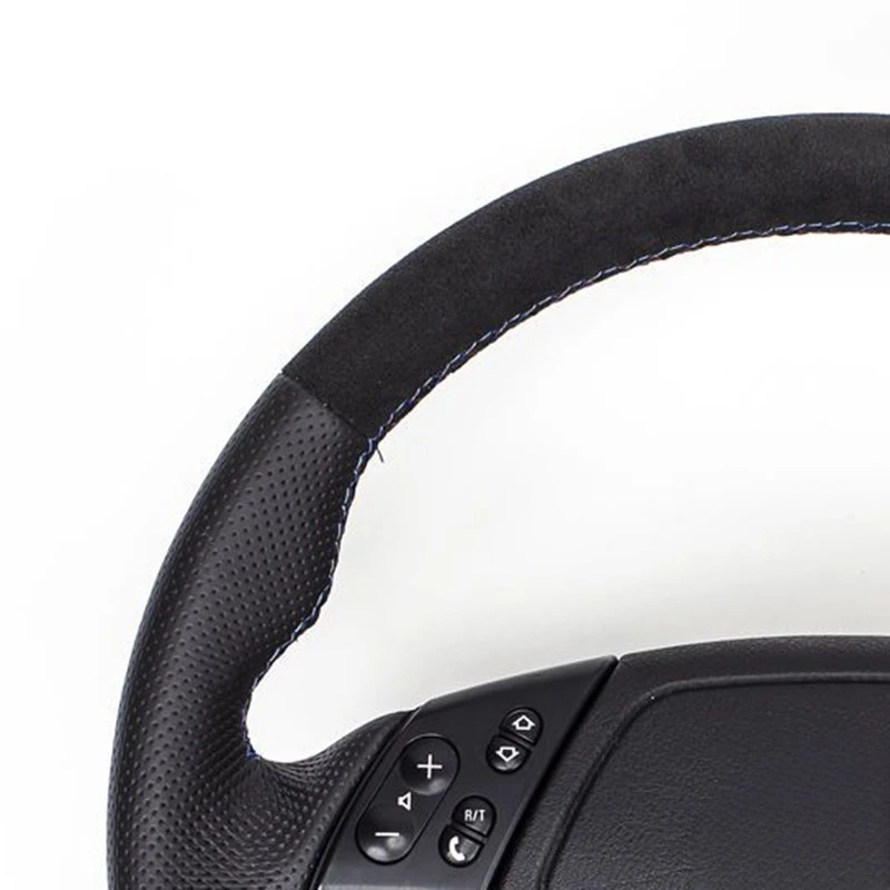 Non-Slip Suede Leather Braid Car Steering Wheel Cover For BMW 3 Series E36 E46 5 Series E39 8 Series E31 1995-2000 Accessories