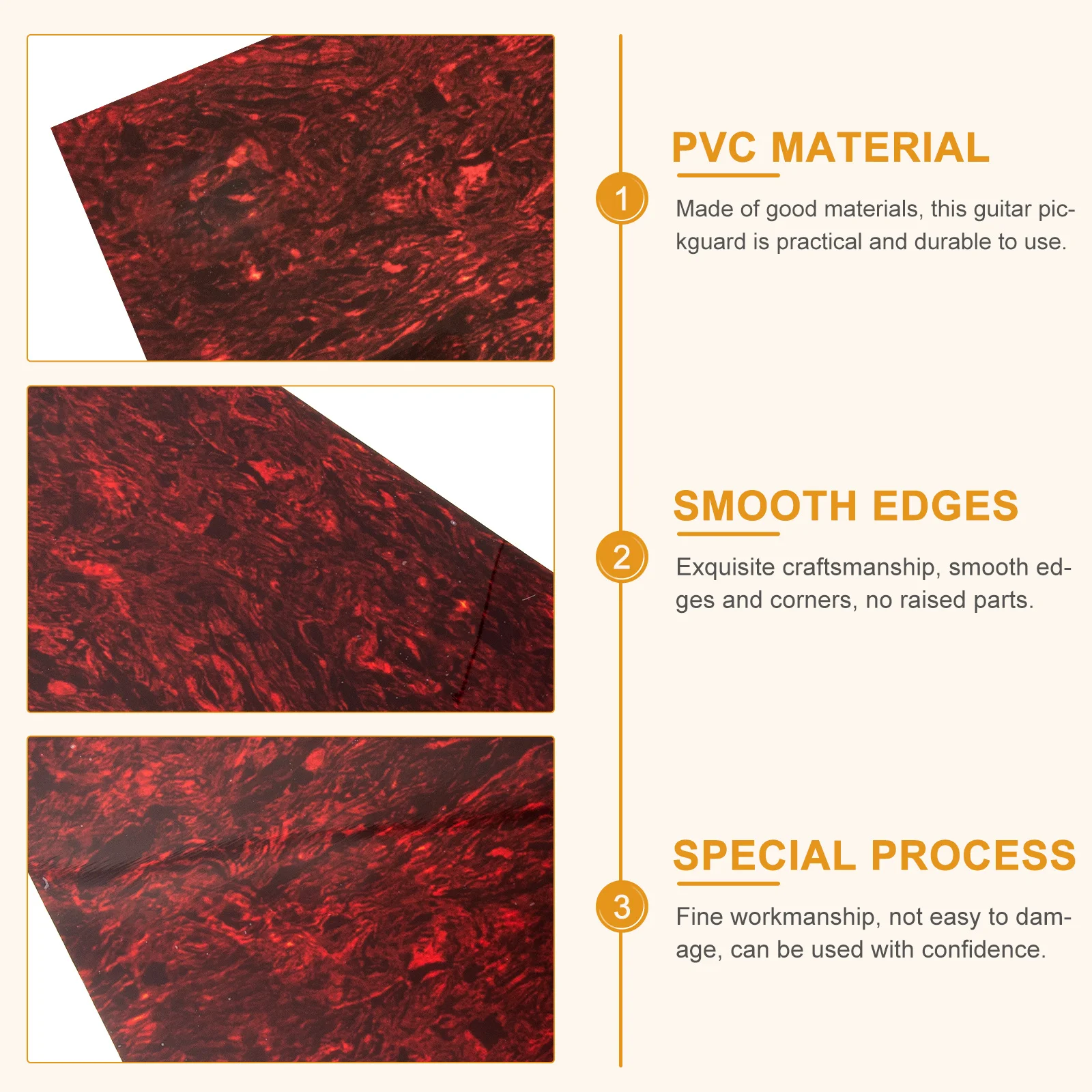 

Guitar Anti-Scratch Plate Durable Practical Pickguard Decal for Electric Acoustic Guitars Scratch Resistant Guitar Pickguard